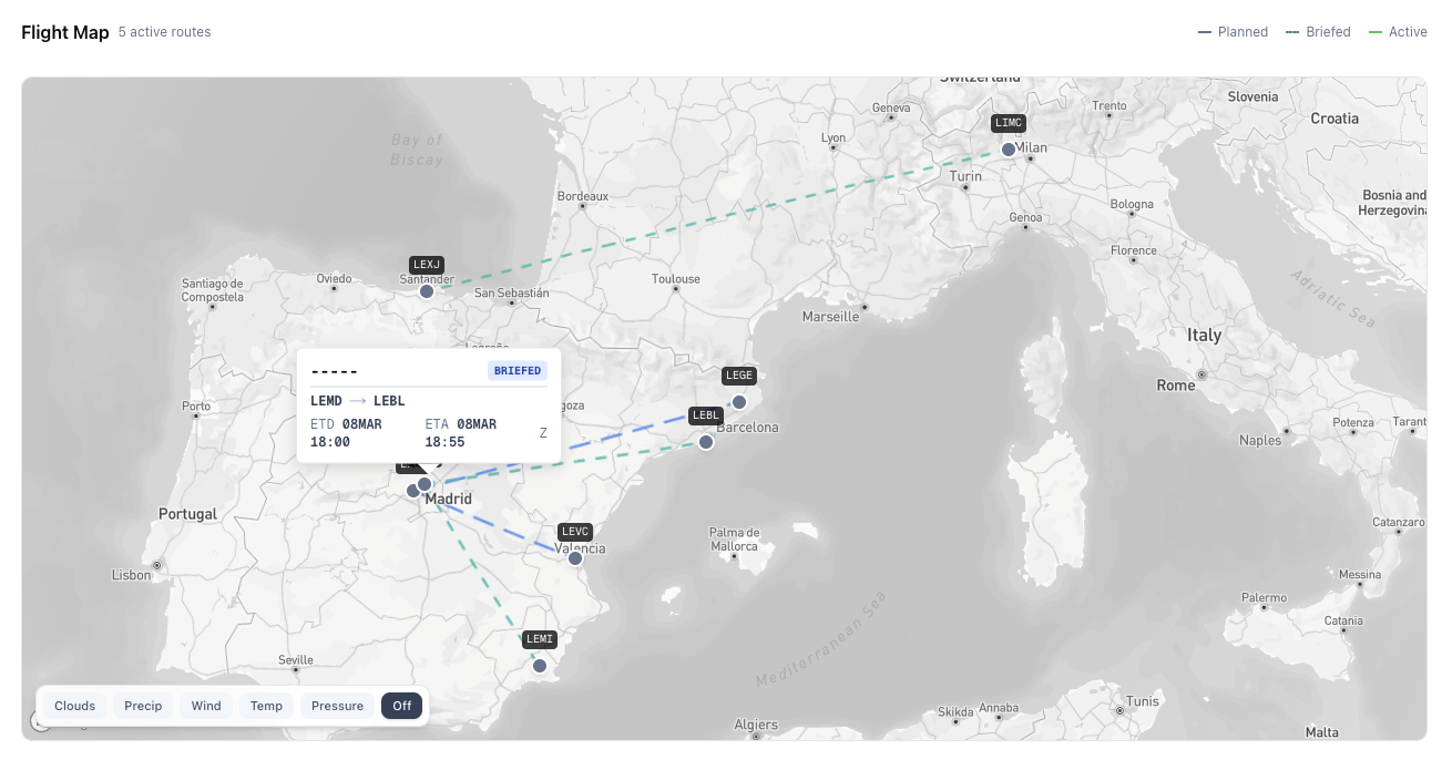 Interactive Map with Weather